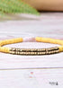Boho Bracelet, White Blue Colorful Shell Gold